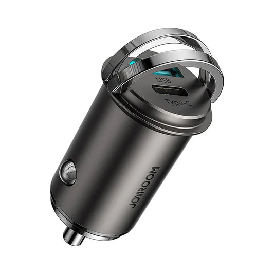 C-A35 45W Mini 2-Port Ring-Pull Fast Car Charger
