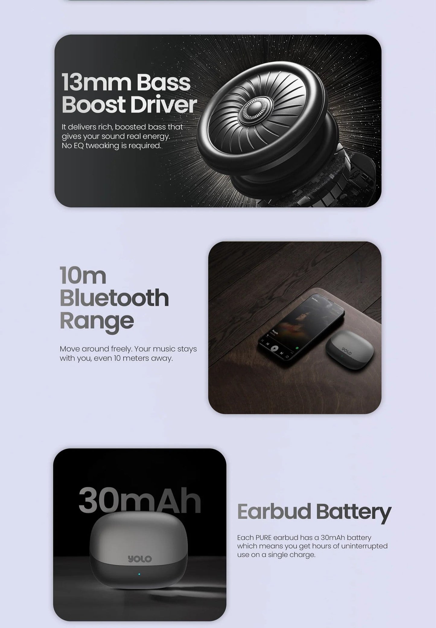 YOLO YoPod Pure Earbuds