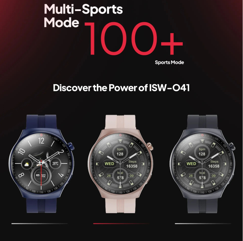 Itel 1.43" Amoled Display Opal Smart Watch, IP68 Water Resistance, ISW-041