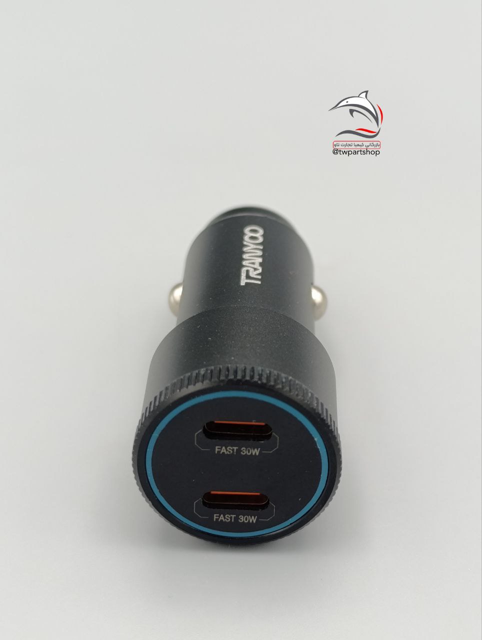 Tranyoo C24 60W Car Charger Alloy Fast Charging Dual Port Type-C
