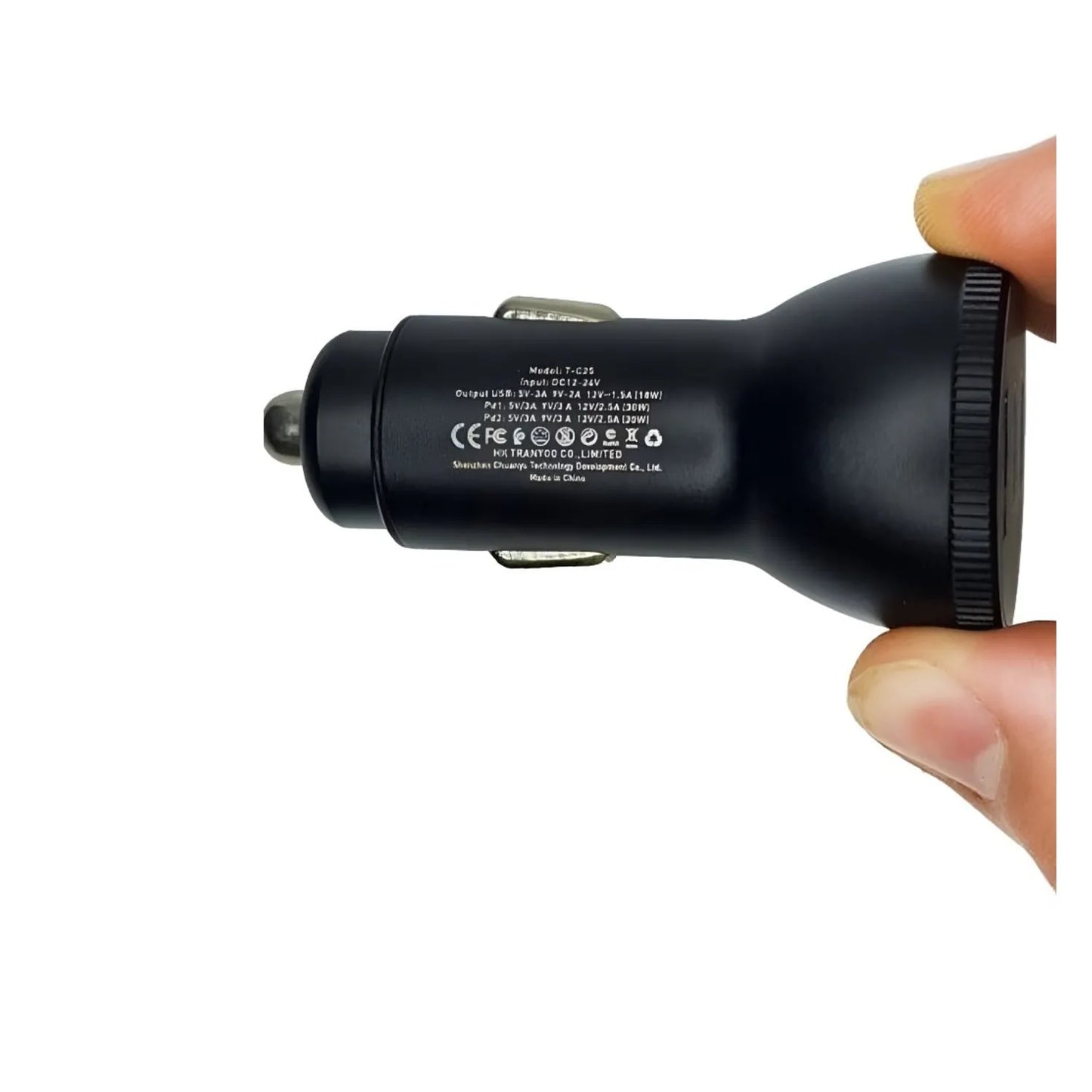 TRANYOO T-C25 SUPER FAST CAR CHARGER USB TO 2 TYPE - C 78W