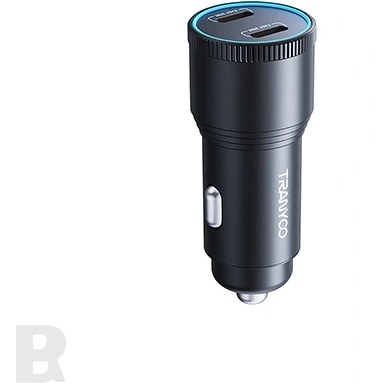 Tranyoo C24 60W Car Charger Alloy Fast Charging Dual Port Type-C