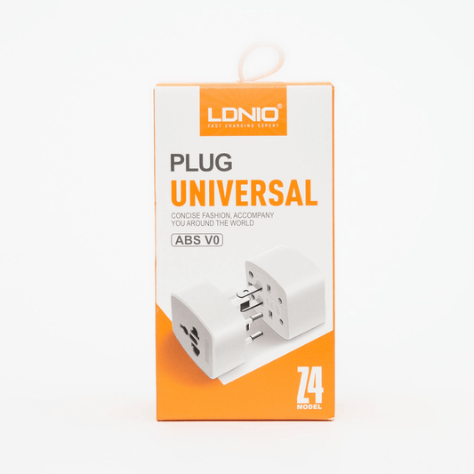 LDNIO Z4 Universal .Plug. Adapter with UK/EU/US/AU Pin & 2 Universal Socket (6A)
