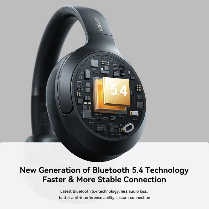 Joyroom Wireless Headphones Bluetooth 5.4 with ANC - Black