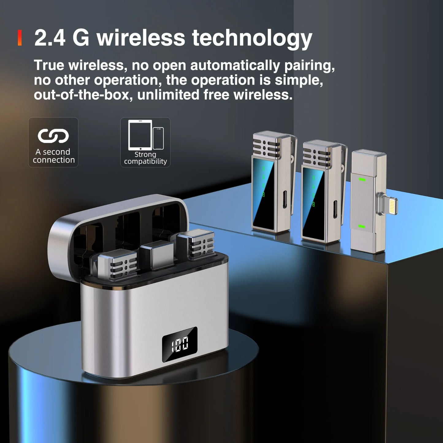Jmary Mw-15 2.4g Wireless Microphone For Mobile Type C & Iphone