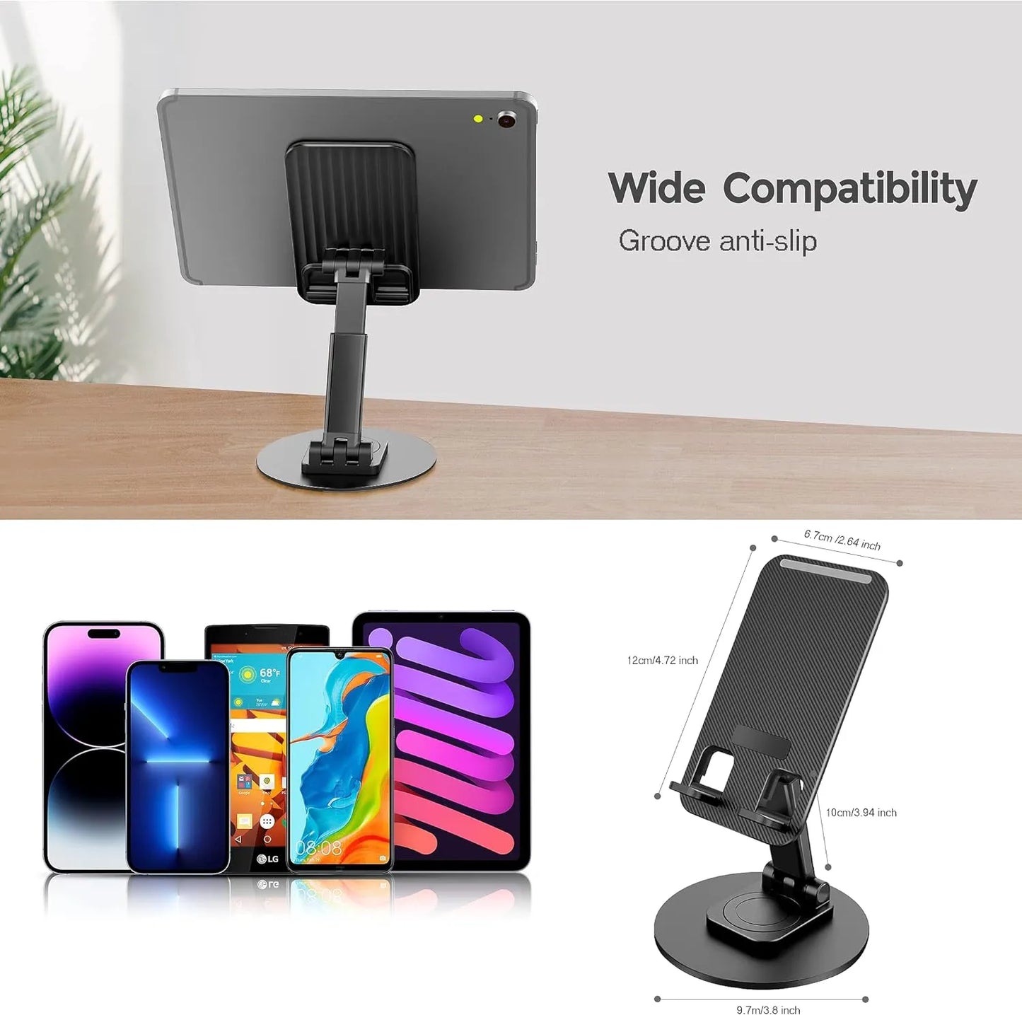 Jmary MK-59 Desktop Mobile Holder with 360 Rotation