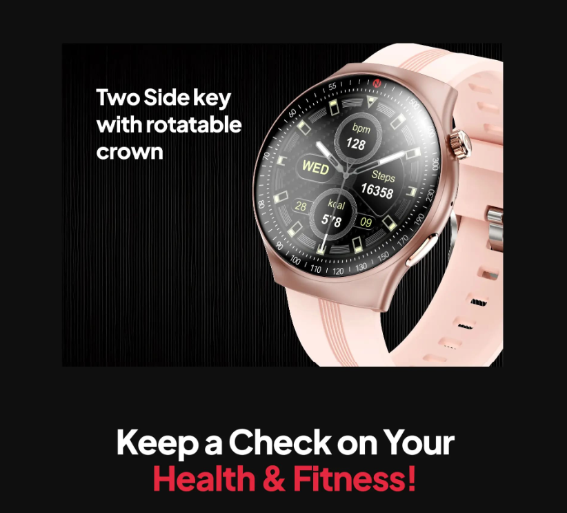 Itel 1.43" Amoled Display Opal Smart Watch, IP68 Water Resistance, ISW-041