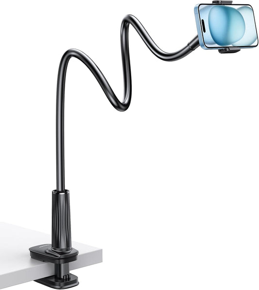 UGREEN Gooseneck Phone Holder for Desk Bed Upgraded 360° Adjustable - Flexible Long Arm Phone Stand