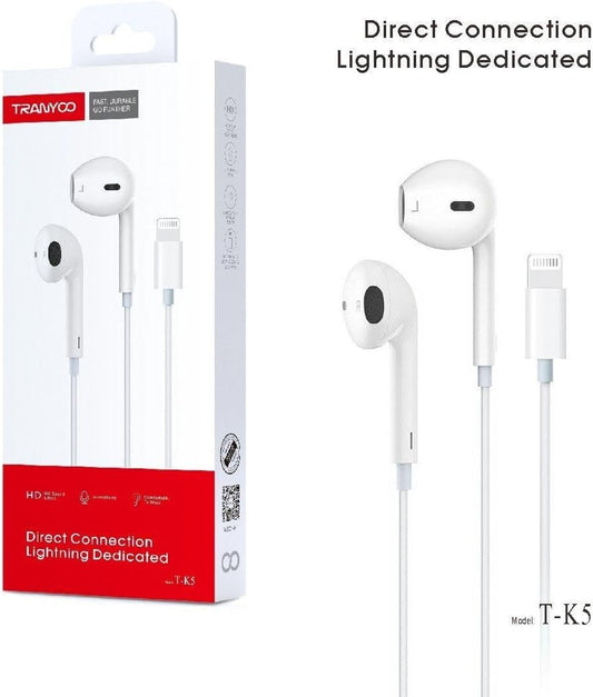 Tranyoo T-K5 Direct Connection Lightening Dedicated Earphones