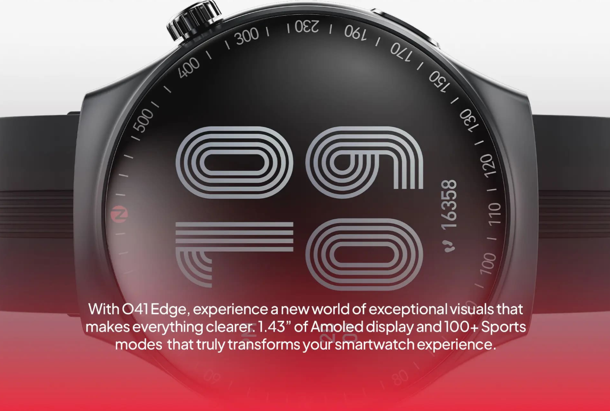 Itel 1.43" Amoled Display Opal Smart Watch, IP68 Water Resistance, ISW-041