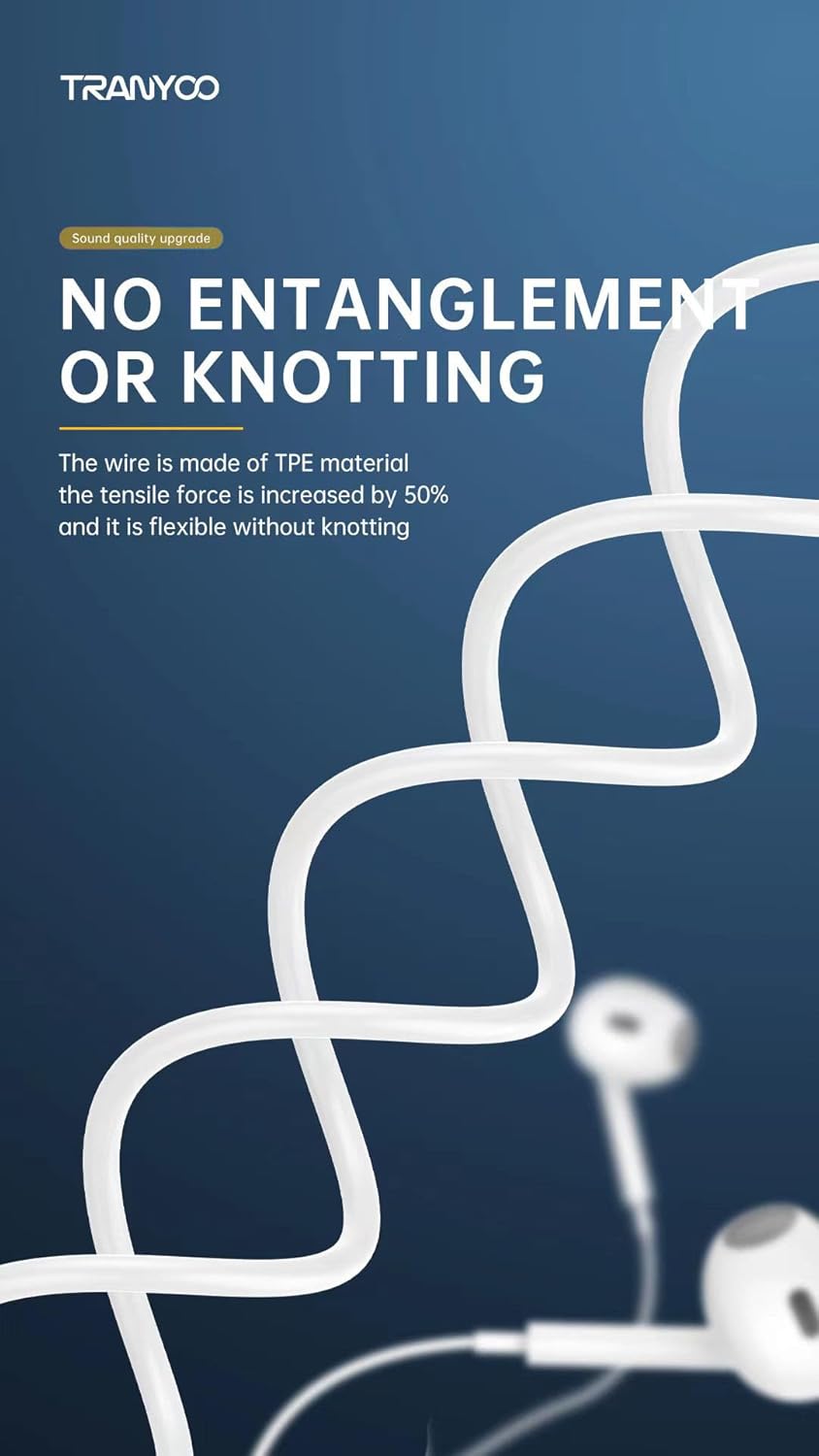 Tranyoo T-K5 Direct Connection Lightening Dedicated Earphones