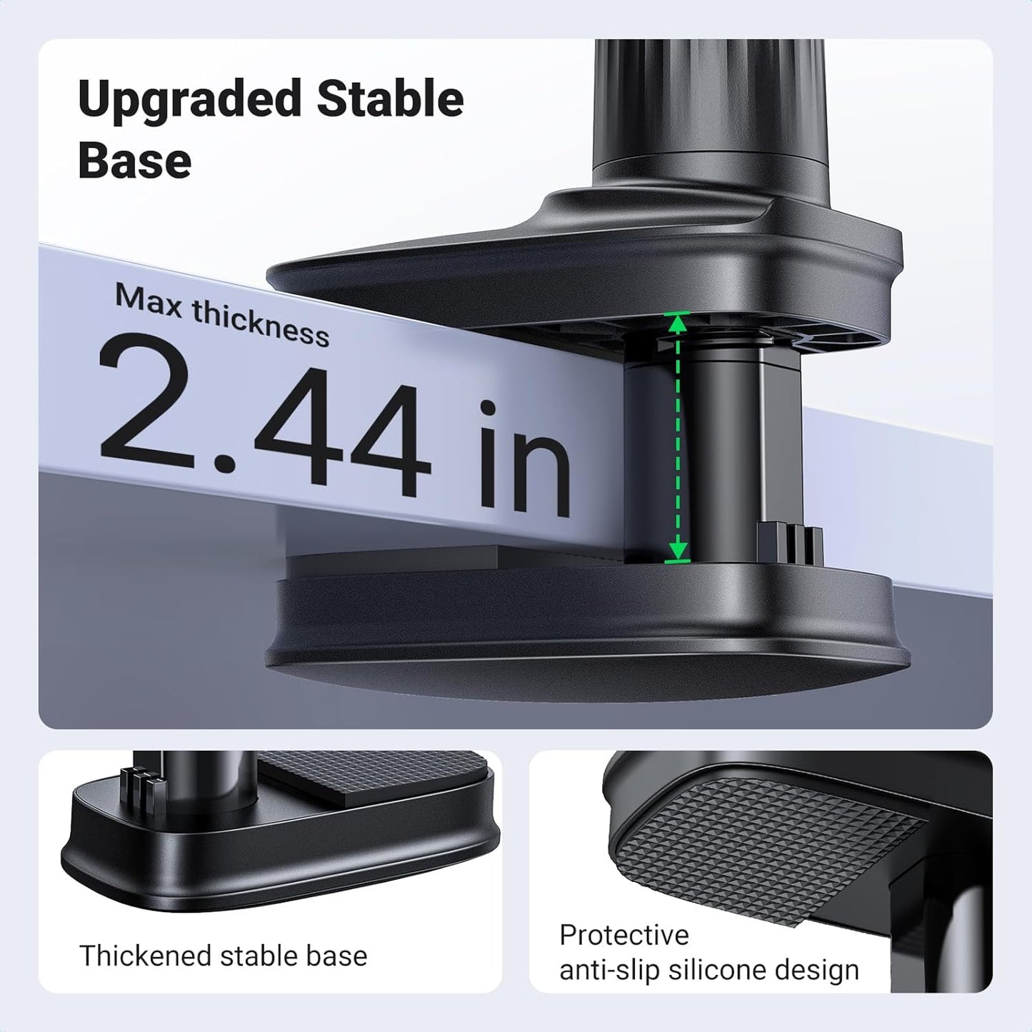 UGREEN Gooseneck Phone Holder for Desk Bed Upgraded 360° Adjustable - Flexible Long Arm Phone Stand