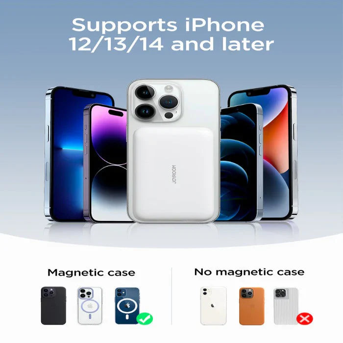 Joyroom JR-W020 Magnetic Wireless Power Bank Black - 10000mah Capacity With Magsafe