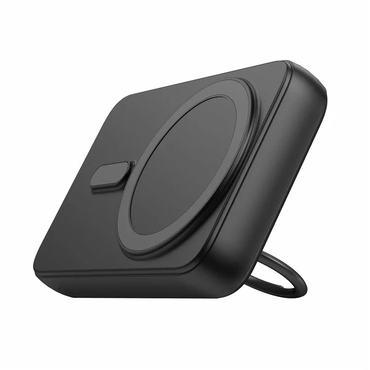 Joyroom JR‑W050 Magnetic Wireless Power Bank (10,000 mAh) with Integrated Ring Holder