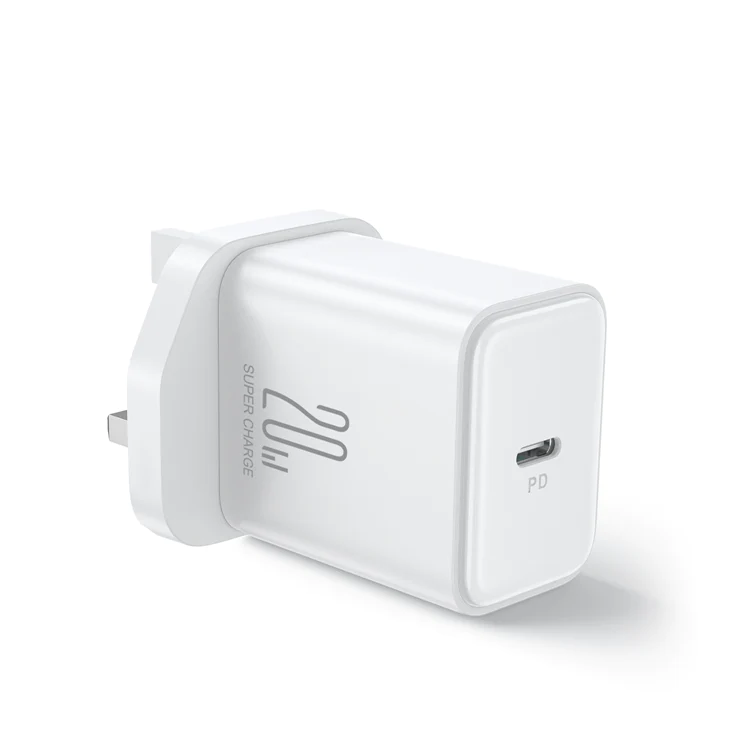 JOYROOM JR-TCF06 Flash Series PD 20W Single Port Charger White (UK PIN)