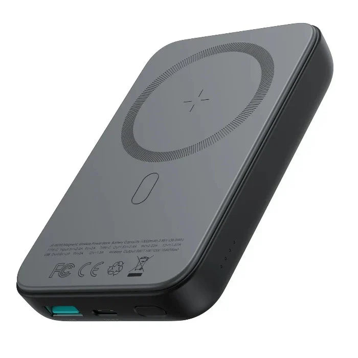 Joyroom JR-W020 Magnetic Wireless Power Bank Black - 10000mah Capacity With Magsafe