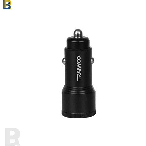 Tranyoo C24 60W Car Charger Alloy Fast Charging Dual Port Type-C