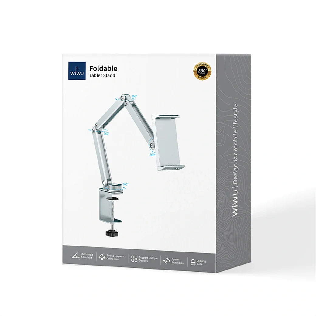 WiWU 2 in 1 Aluminum alloy Tablet Stand for iPad with Clip