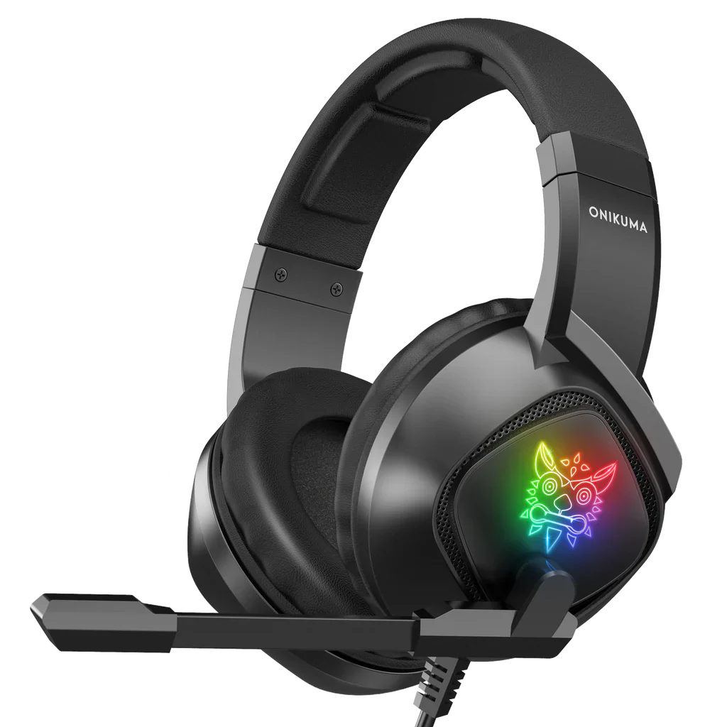 Onikuma K19 RGB Wired Stereo Gaming Headset with True Noise Cancellation