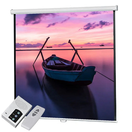 Projector Screen 120-Inch Manual 6X8 Feet 4:3MW Speed-X