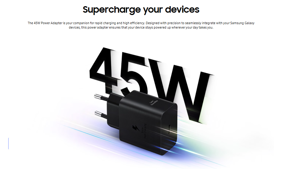 SAMSUNG Original 45W Power Adapter