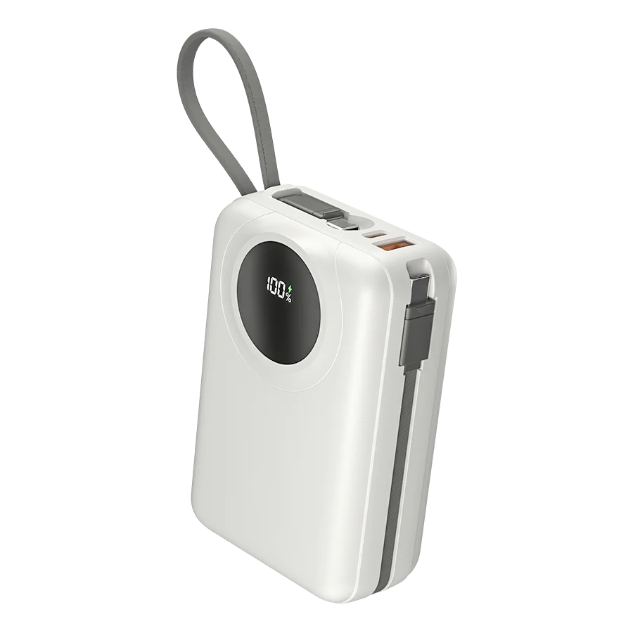 Megawatt | 30000 mAh Power Bank  65 Watt Max | Built-in Type-C Cable
