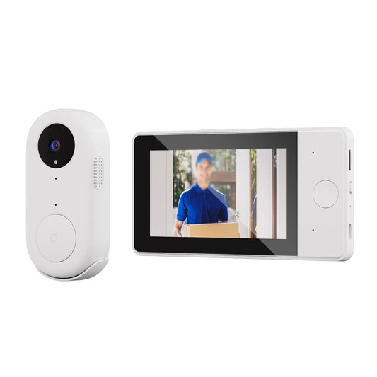 K6 4.3 Inch Wireless Digital Doorbell Front Door Camera with Two-way Intercom