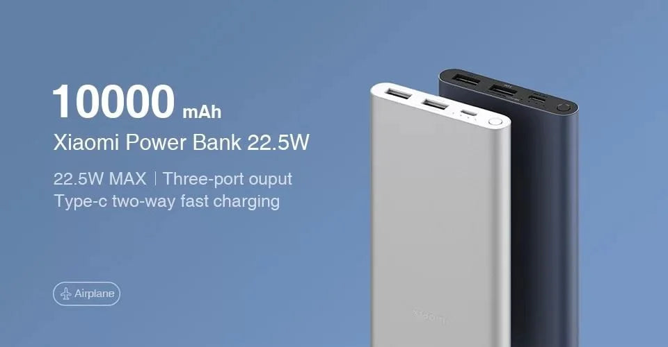 Xiaomi Mi 10000mAh 22.5W USB-C Two-Way Fast Charge Portable Power Bank