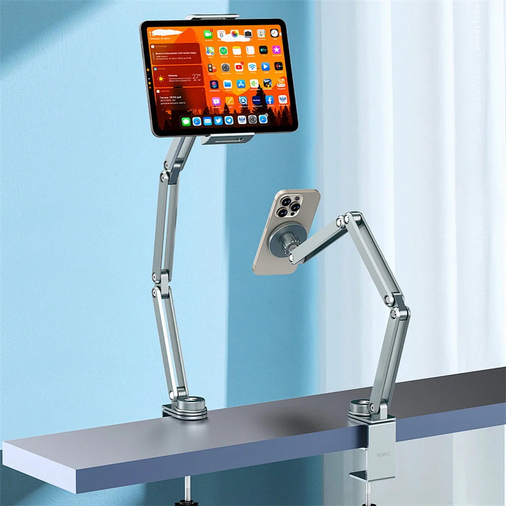 WiWU 2 in 1 Aluminum alloy Tablet Stand for iPad with Clip