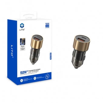 LITO IN-C04 Transparent Metal Car Charger