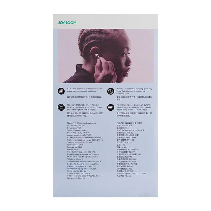 Joyroom JR-T03S PLUS With Pop-Up Windows Earbuds