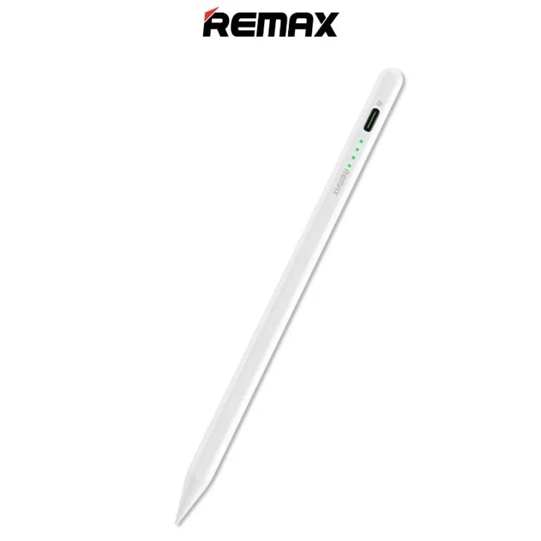 Remax AP08 Stylus Pen White Supports IOS and Android with Palm Rejection Rechargeable